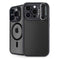 Specialty Vinyl Black Hex Texture iPhone 13 Pro Kickstand Case
